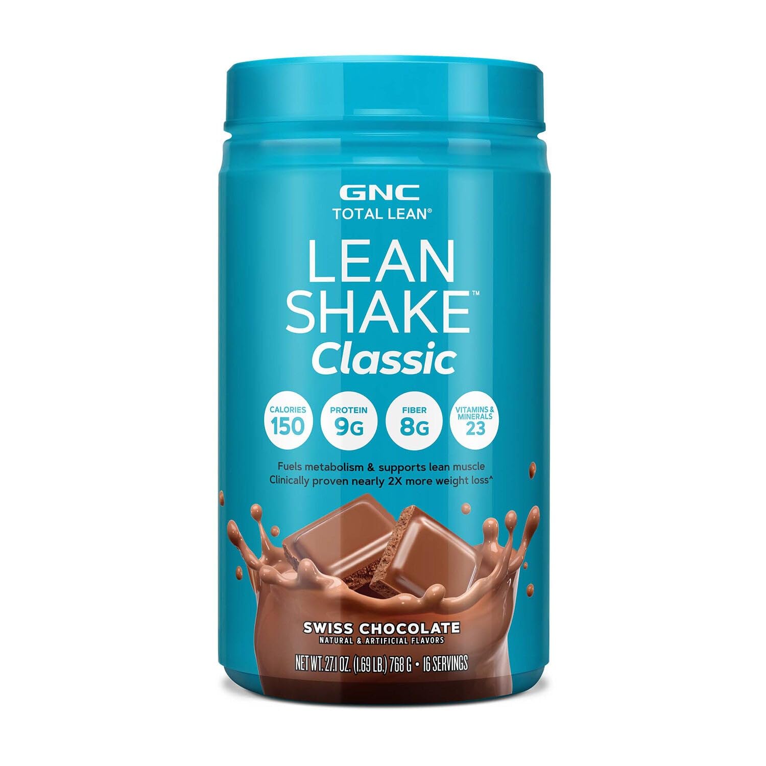 GNC Total Lean Lean Shake Classic - Swiss Chocolate (16 Servings)