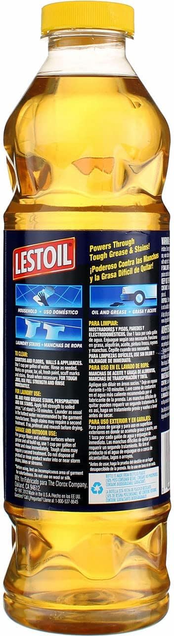 Lestoil Heavy Duty Multi-Purpose Cleaner, No Scent Grease and Stain Remover 28 ounce Liquid