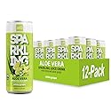 ALO Sparkling White Grape Carbonated Aloe Vera Juice Drink | 11.2 fl oz, Pack of 12 | Plant-Based Beverage, Vegan