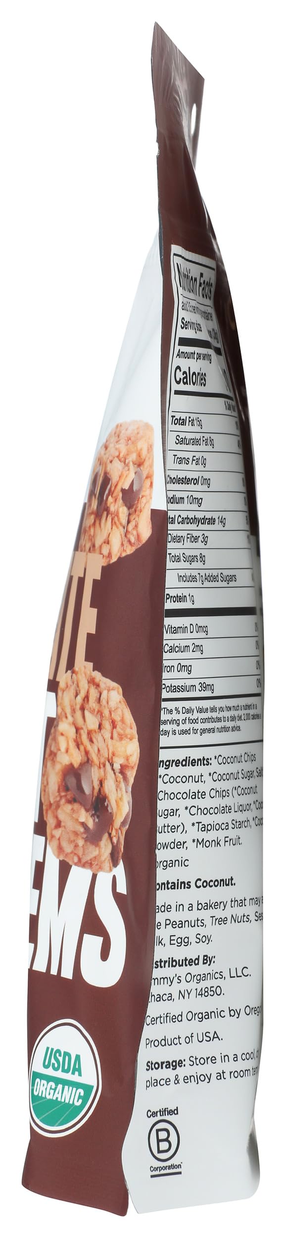 Emmys, Coconut Crunchems Chocolate Organic, 3.5 Ounce