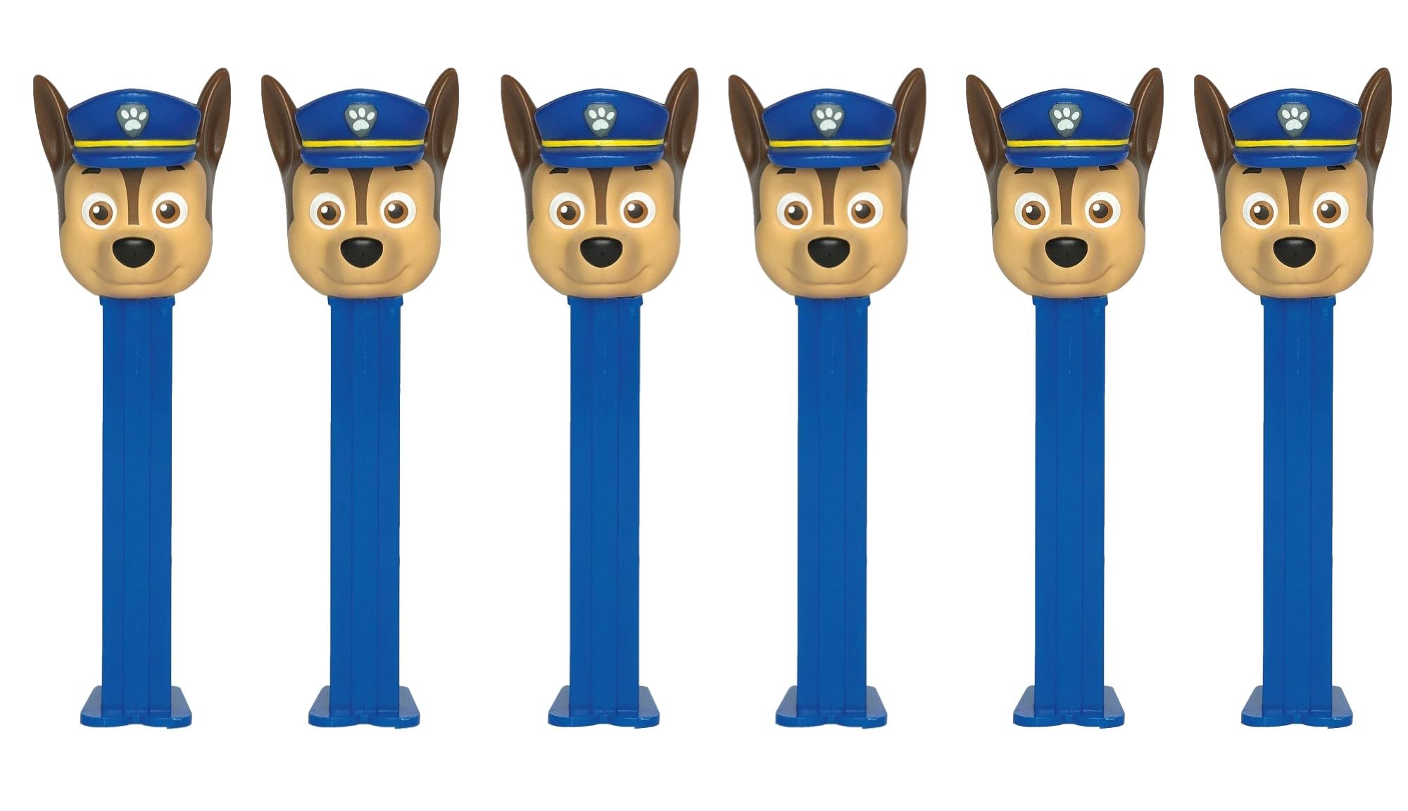 Paw Patrol Chase PEZ Candy Dispensers Birthday Party Favors - Set of 6 Chase PEZ Dispensers with Candy Refills | Paw Patrol Gifts, Party Favor, Grab