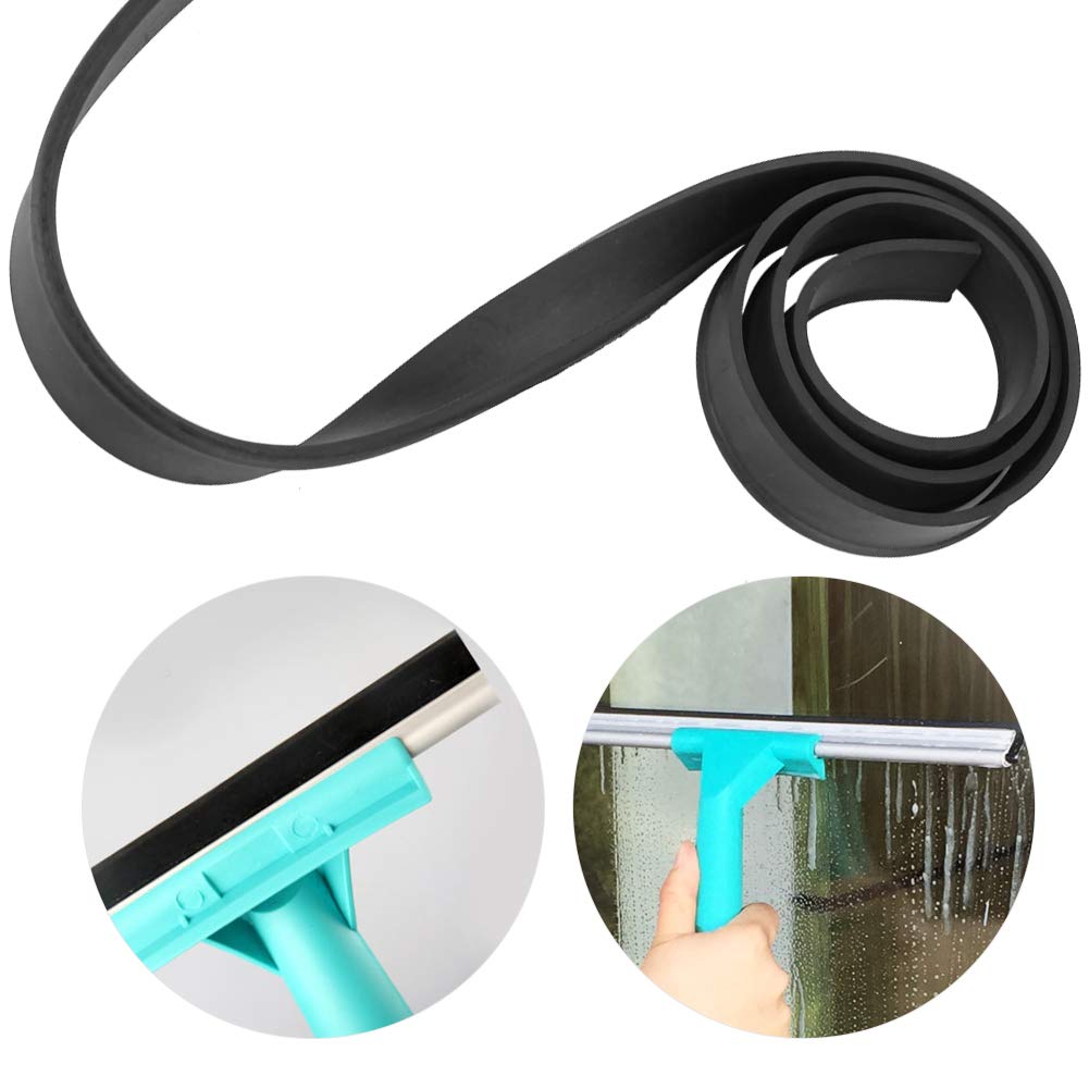 Chazcool Universal Squeegee Replacement Blade, Wide Flexible Rubber Blade for Window Cleaning