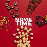 Movie Night Popcorn and Candy Gift Basket Plus 1 Movie Night Rentals - Perfect for a Cozy and Fun Evening at Home or the Theater with Family