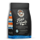 Bones Coffee Company French Vanilla, Creamy Vanilla Flavored Coffee, Medium Roast Low Acid Arabica Beans Compatible with Auto drip and French Press