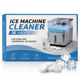RTGJPML Ice Machine Cleaner Tablets Nickel Safe Ice Maker Cleaner Tablets for Countertop, Nugget Ice Makers Compatible with All Major Brands 36pcs