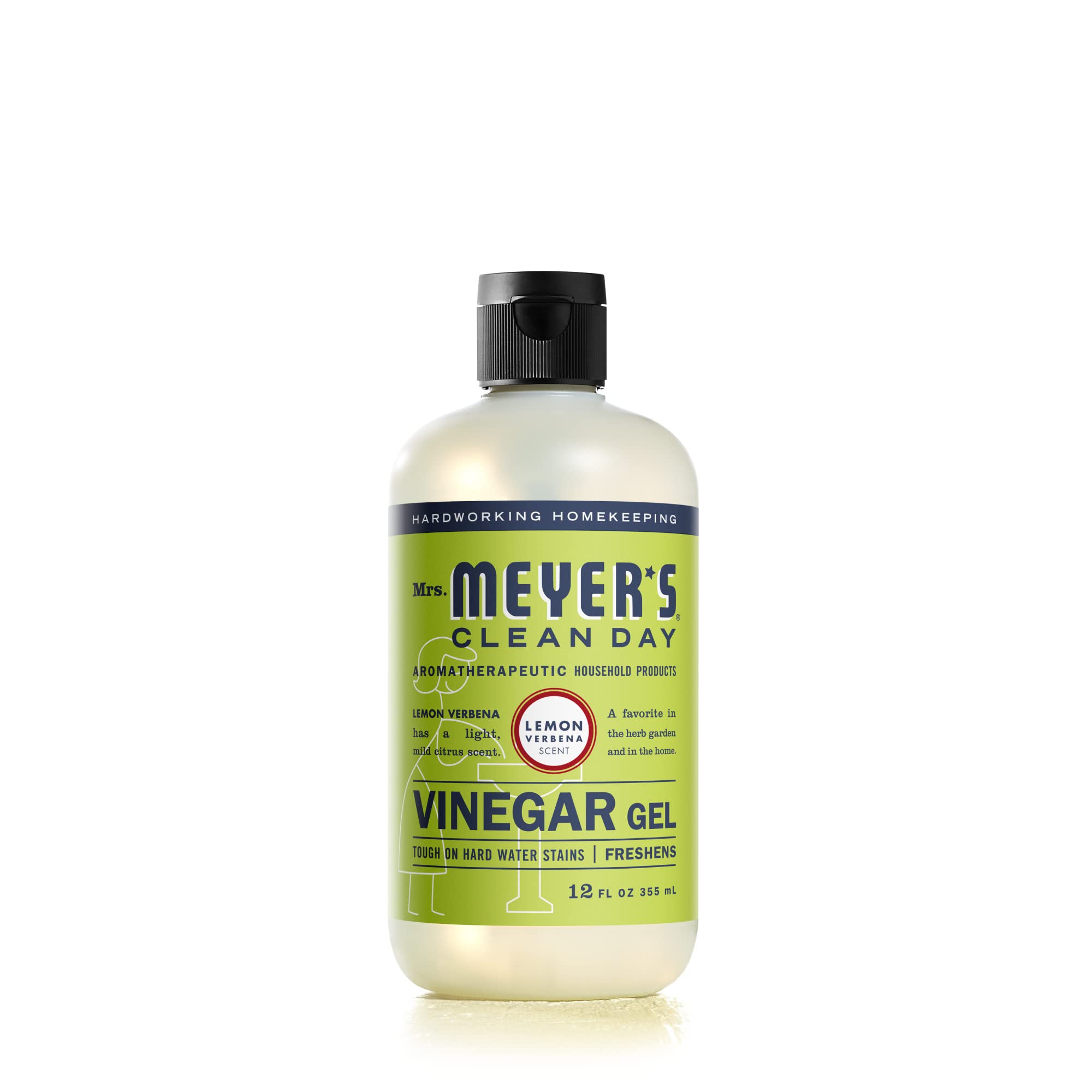 MRS. MEYER'S Clean Day Vinegar Gel Cleaner, Lemon Verbena (12 Fl Oz, Pack of 1)