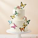2" Edible Wafer Paper Big Colorful Butterflies for Cake / Cupcake Set of 24 Piece (colorful)