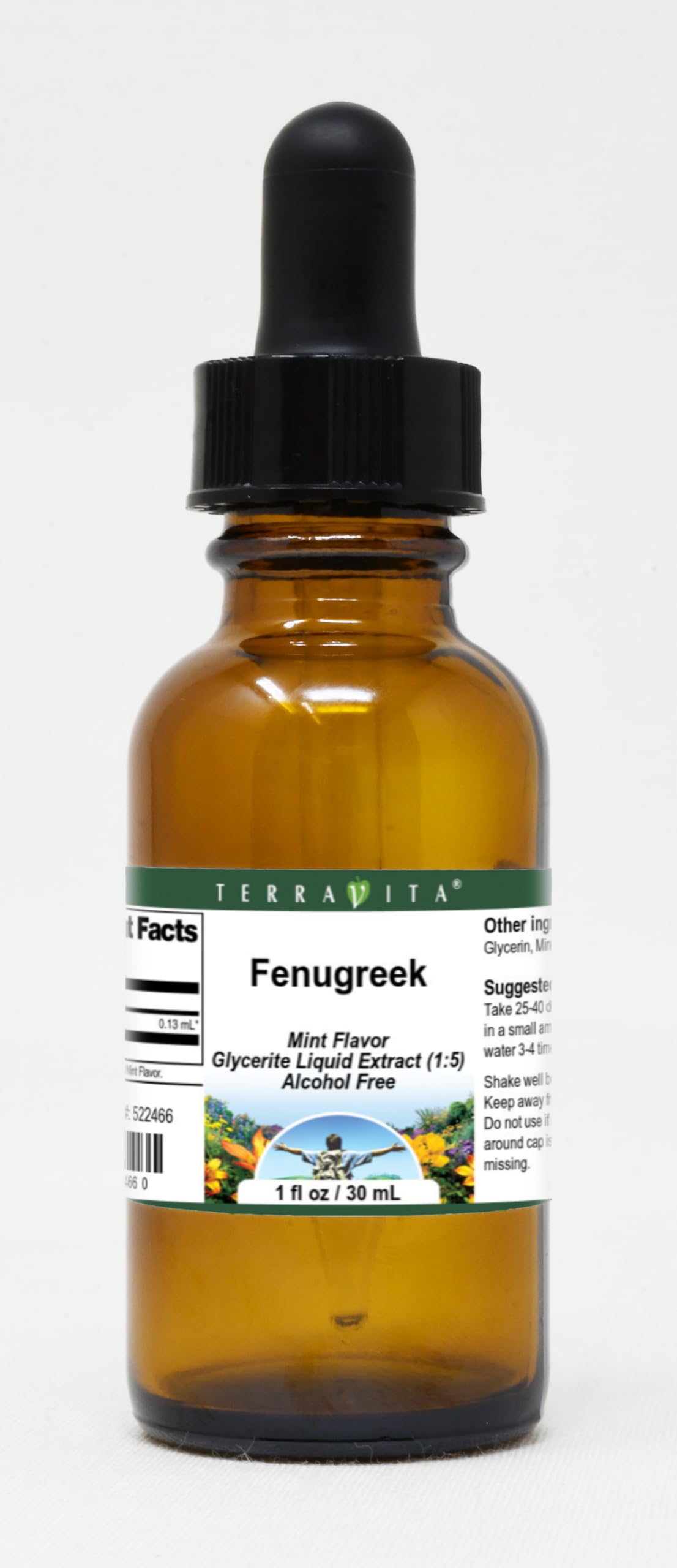 Fenugreek Glycerite Liquid Extract (1:5) - Mint Flavored (1 oz, ZIN: 522466) - 3 Pack