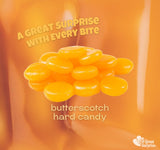 A Great Surprise Butterscotch Hard Candy - 6 Pounds - Individually Wrapped Butter Scotch Buttons Candies - Bulk Yellow Treats For Candy Buffet