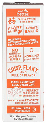 Dare Breton Gluten Free Crackers, Original with Flax, 4.76 Ounce (Pack of 6) by Dare