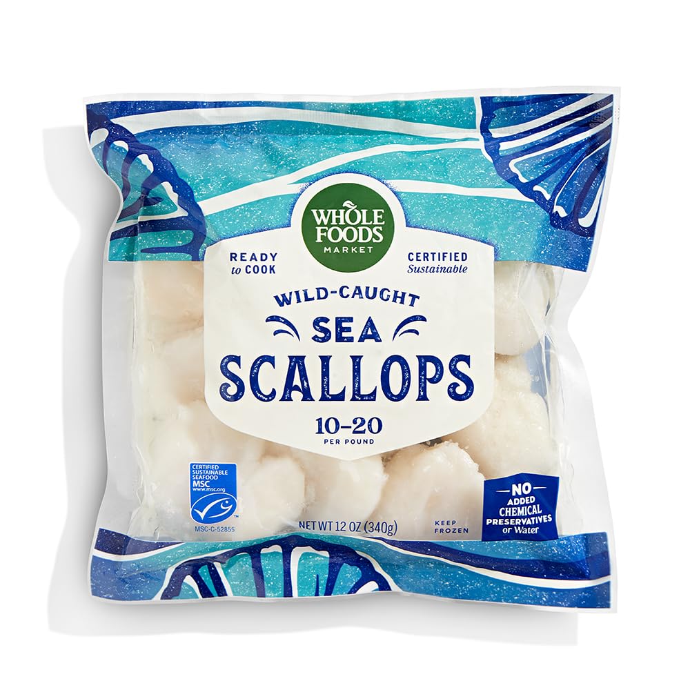Whole Foods Market Sea Scallops 10/20 Count, 12 OZ