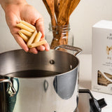 Bona Furtuna Organic Penne Ancient Grain Pasta Made in Italy, Bronze Die Cut Artisanal Penne Pasta, 17.6 oz
