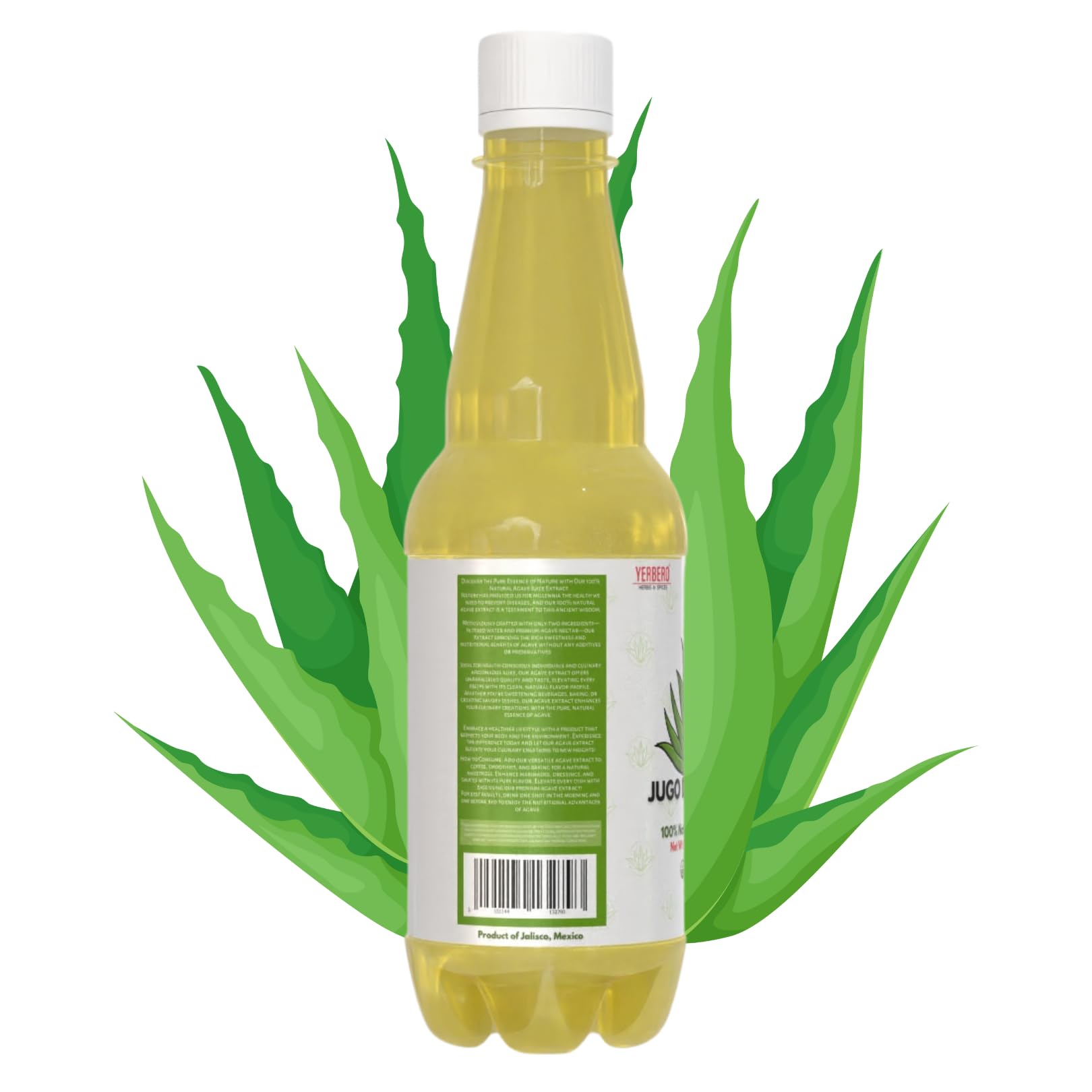Yerbero - Jalisco Maguey Juice Extract 33.3 Fl oz (1 Liter) | All Natural, 100% Juice | Jugo de Maguey de Jalisco, Sabor Natural. (33.3 Fl Oz