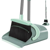 Ivandar Broom and Dustpan Set for Home, Dust pan with Long Handle, Broom with Dustpan Combo Set, for Home Kitchen Room Office Lobby Floor Use Upright