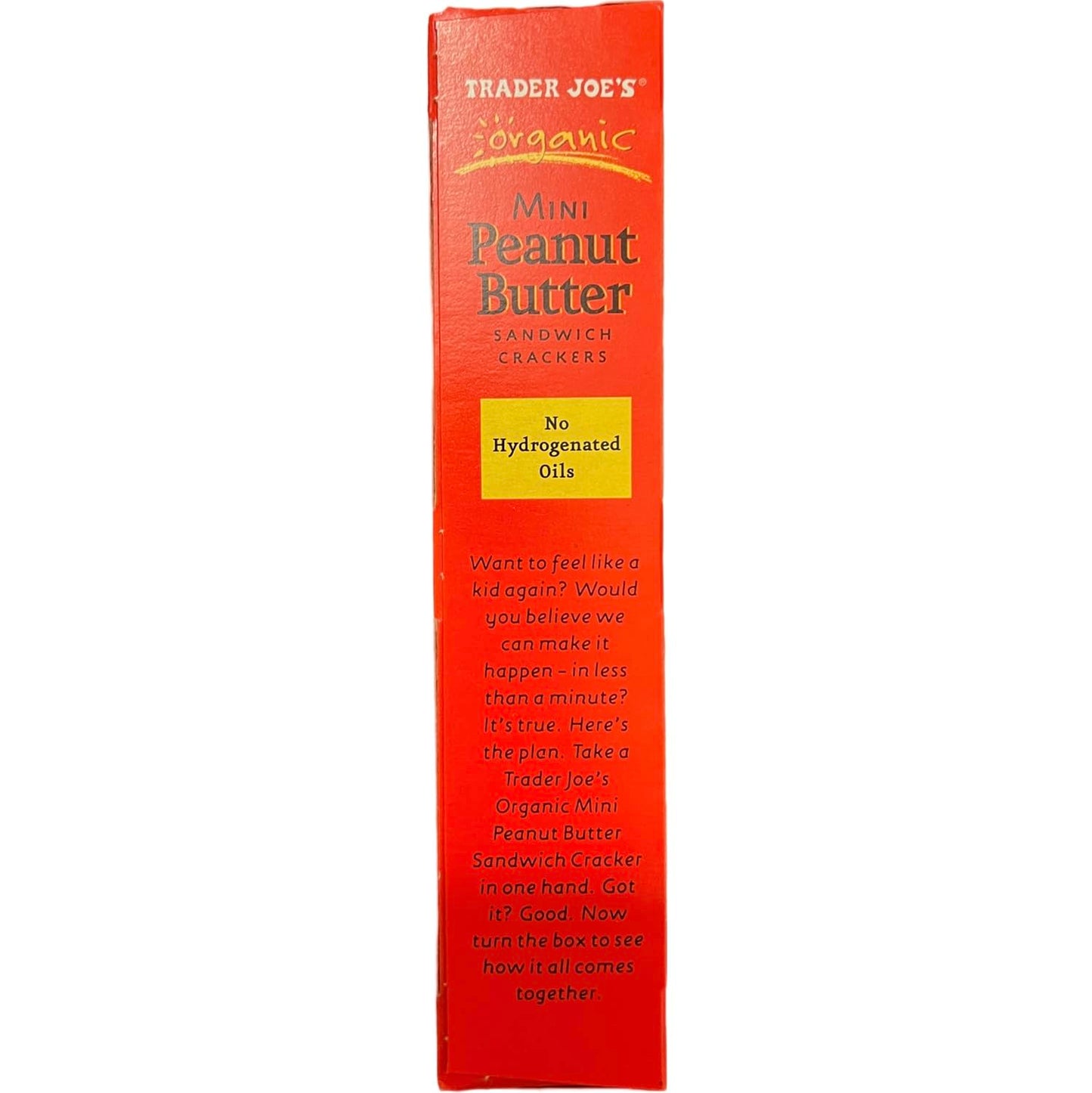 Trader Joe's Organic Mini Peanut Butter Sandwich Crackers (Pack of 2)