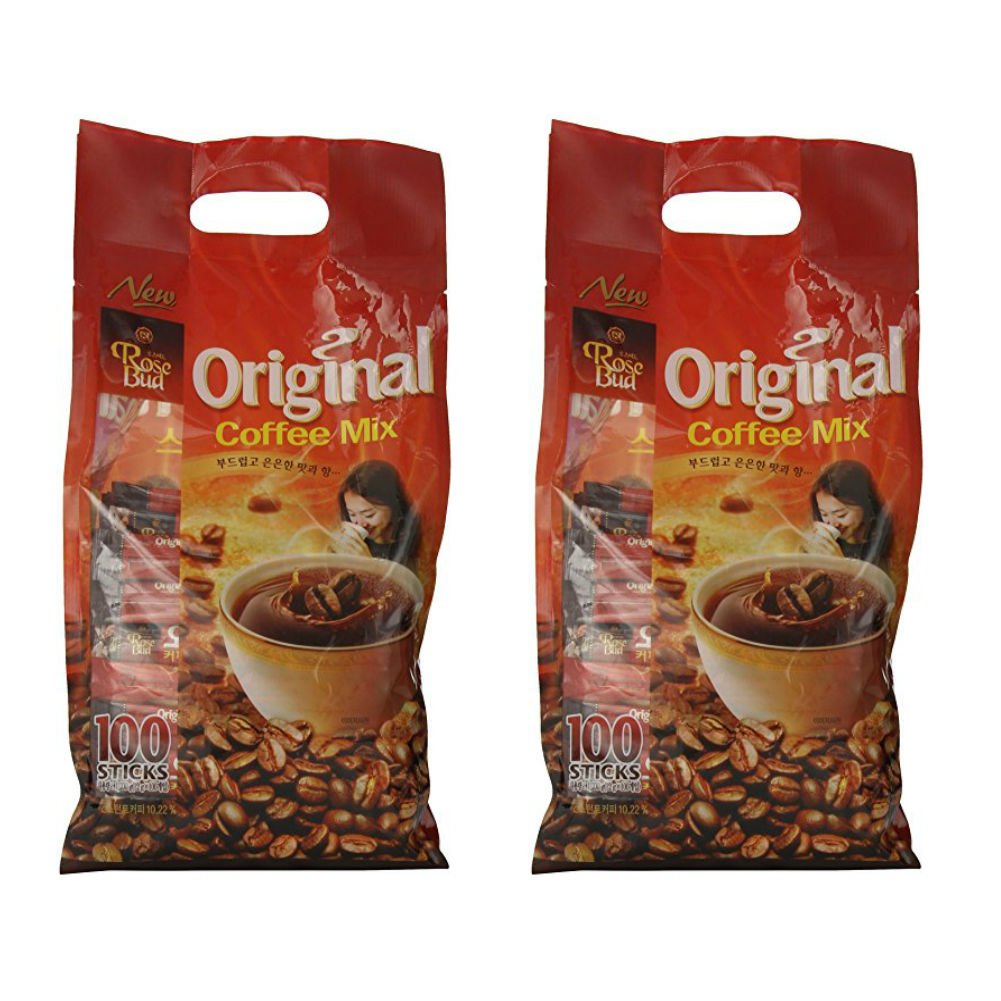 Rosebud Original Coffee Mix (12g x 100 Sticks) - Pack of 2