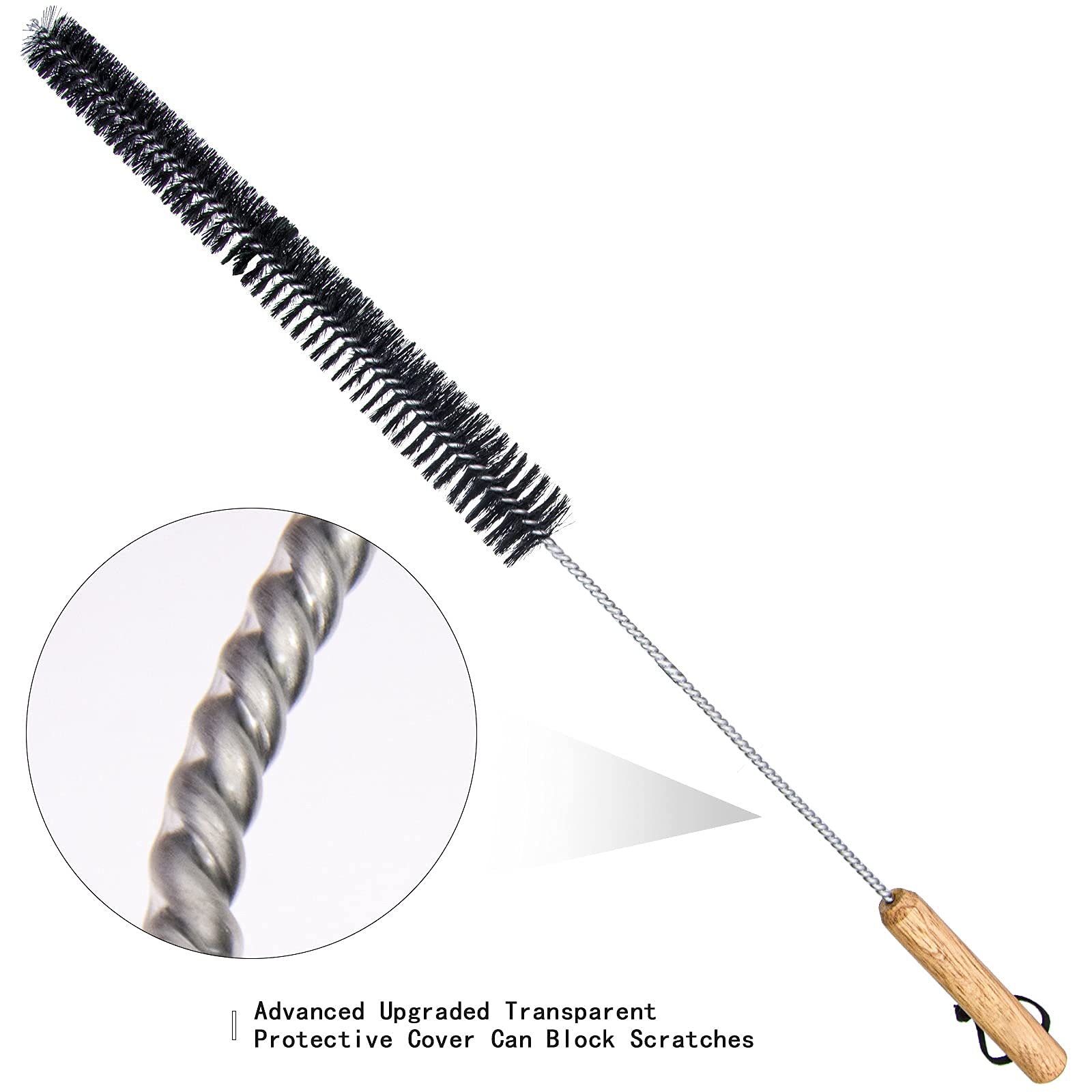 26 inch Clothes Dryer Lint Brush Vent Trap Cleaner Brush - Long Flexible Refrigerator Coil Soft Bristile Brush, Laundry Room and Washer Dryer