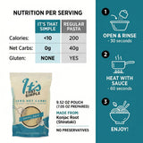 Its That Simple Pasta Angel Hair 9.52 OZ - Low Carb Pasta and Low Carb Noodles - Angel Hair Pasta Low Carb Rice Alternative - Its Skinny Pasta Style