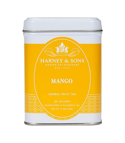 Harney & Sons Mango Fruit Tea | 4 ounce loose Herbal Mango Fruit Tea