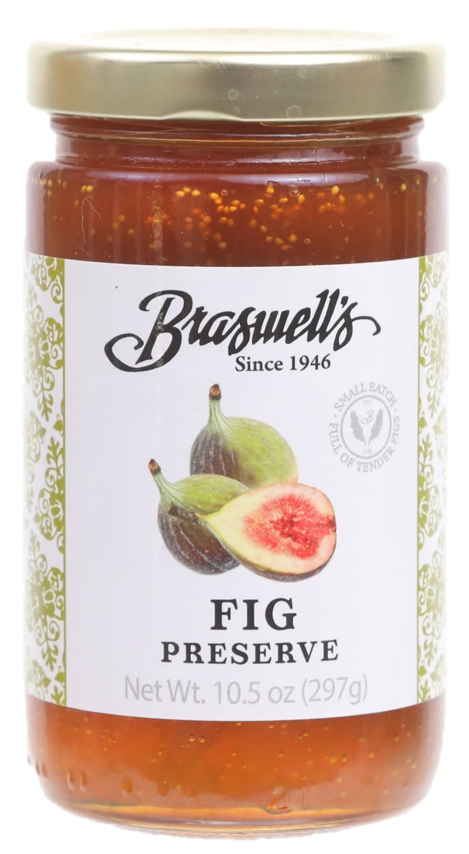 Braswell’s Gourmet Fig Perserve - Small-Batch, Renowned Specialty, Made in USA, Since 1946 (10.5oz)