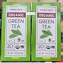 Trader Joe's Organic Green Tea 1.28oz 36g (Two Boxes)