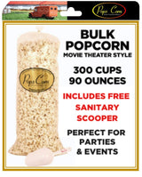 Fresh Gourmet Popcorn Bulk Bag - 5.6 lbs (90 oz / 300 Cups) Movie Theater Style Butter Flavor, XL Party & Event Popcorn for Buffets, Bars, and Favors