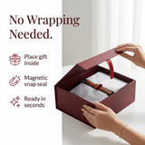 Premium Gift Basket with Magnetic Clip by Dulcet - 7"X 9" Gift Box To Be Used For Any and All Gift Giving Occassions or Storage - Make Any Present