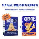 Cheddies Crackers Double Cheddar | Healthy Snacks Made with Real Cheddar Cheese and Simple Ingredients | Non-GMO | Cheesy Crackers | 4.2 Ounce (Pack