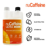 nuCaffeine Ultra | New Natural Preservatives | 94 Servings | Natural Caffeine + B3 + Electrolytes | Includes to-Go Tube | Transform Any Drink into an