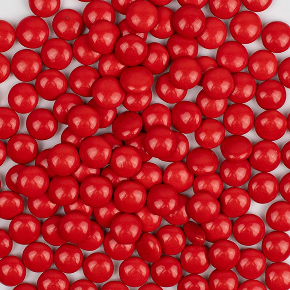 1,060ct Red Bulk Just Candy Chocolate Coated Candy Gem Treats (2.5lb)
