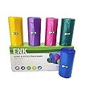 ENK 4 Gallon 150 Count Medium-Light Duty Trash Bags, Star Sealed Bottom, 18 x 21 Inches, Unscented, Premium PE Material, Can Fit Small Trash Bins