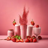 Indus Farms Freeze Dried Strawberry Powder - Pure Strawberry Fruit, No Added Sugar, Bold Real Fruit Flavor for Smoothies, Desserts, Baking & Sea Moss