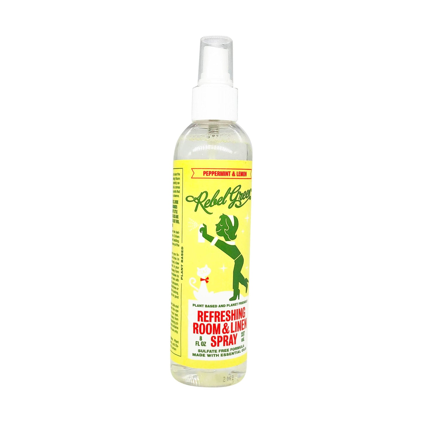 Rebel Green Peppermint Lemon Room and Linen Spray, 8 FZ