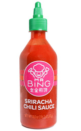 Mr. Bing Sriracha Chili Sauce 18oz | Made with Thai Chilis from Family Owned Farms | Spicy Bold Flavor Perfect For Sauces, Dips, Marinades (18 oz, 1