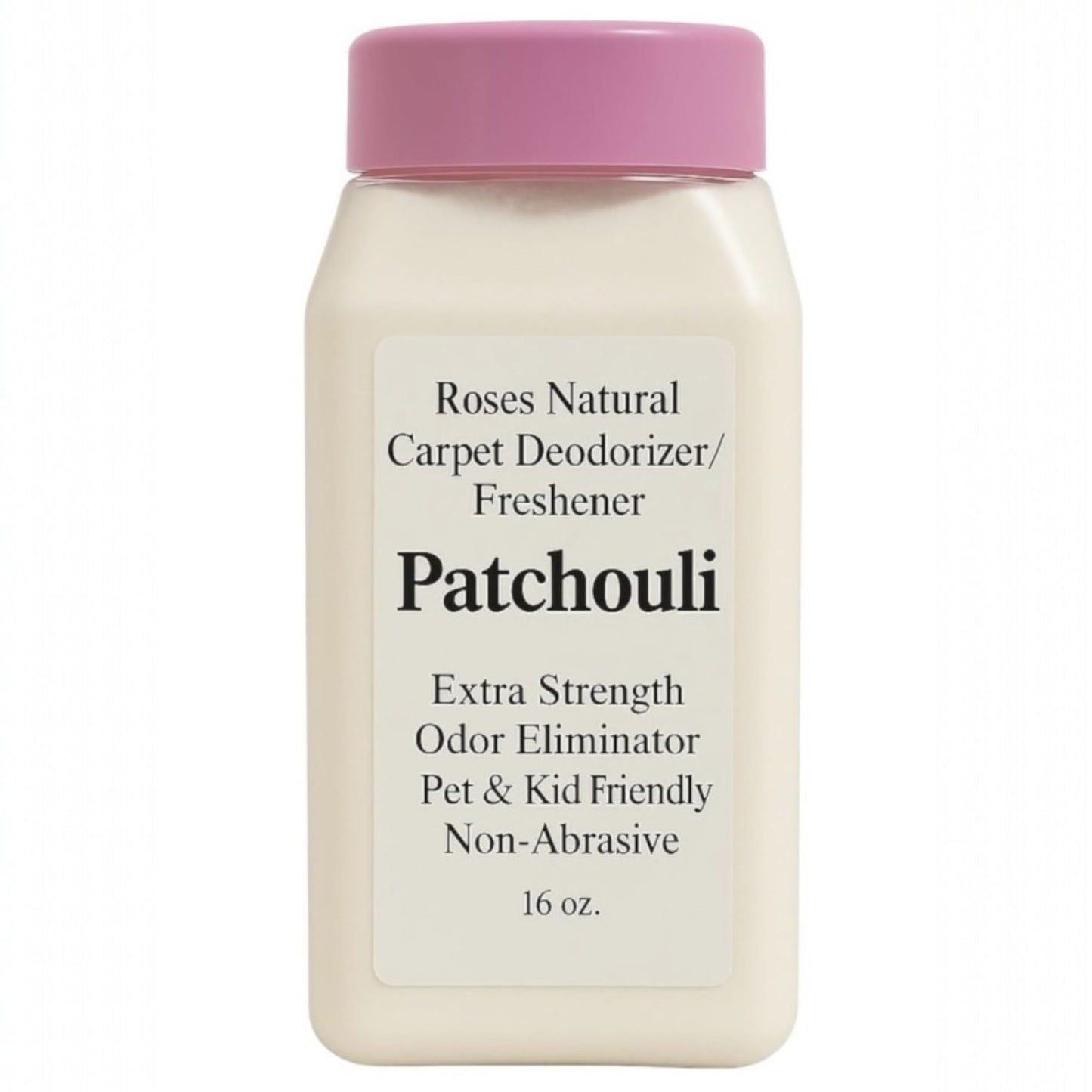 Roses Natural Patchouli Carpet Deodorizer Powder - Natural Baking Soda Carpet Freshener, Pet Odor Eliminator for Carpets, Rugs & Upholstery, Kid & Pet