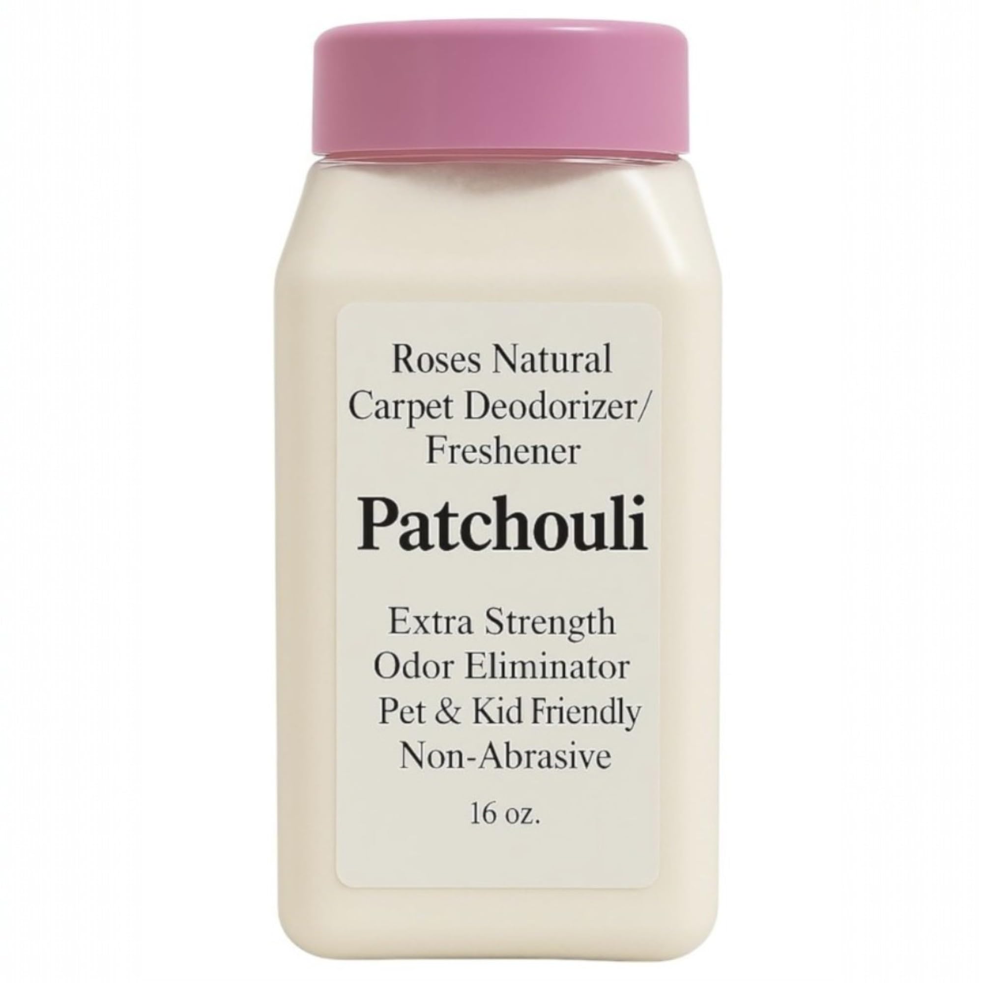 Roses Natural Patchouli Carpet Deodorizer Powder - Natural Baking Soda Carpet Freshener, Pet Odor Eliminator for Carpets, Rugs & Upholstery, Kid & Pet
