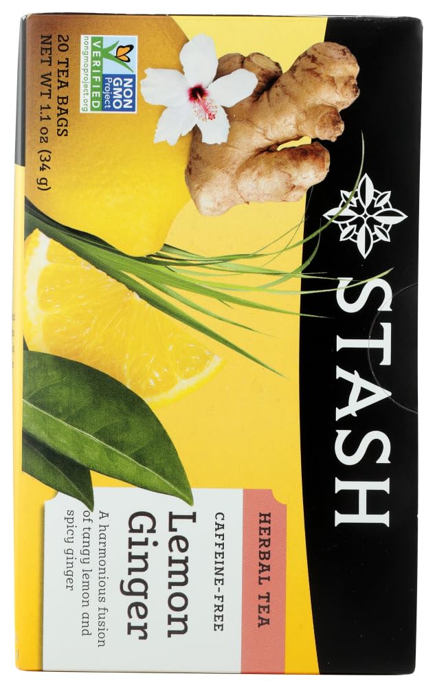Stash Premium Herbal Tea Caffeine Free Peppermint, Pack of 2