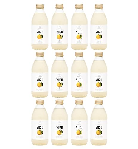 [Made in Japan] Kimino Yuzu Sparkling Juice - 8.45 Fl Oz | Pack of 12