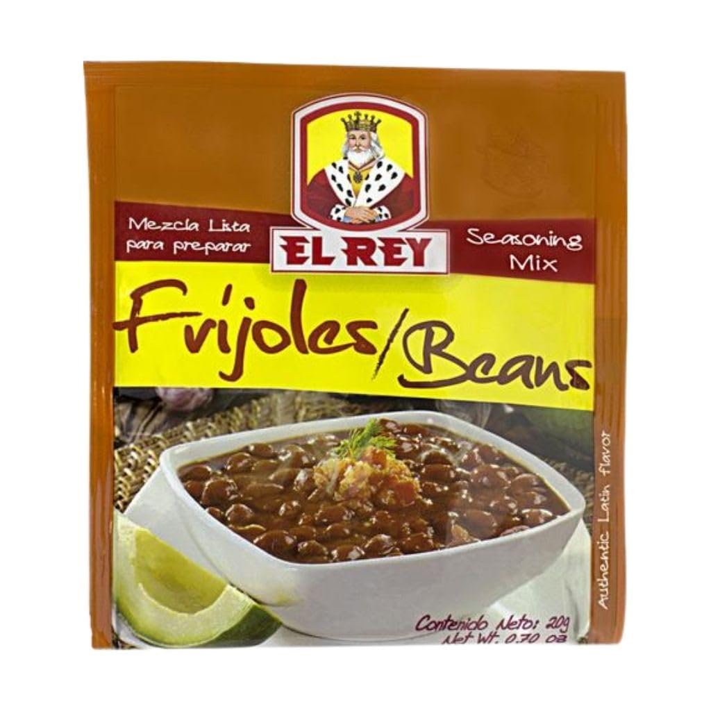 YuanKanJu EL Rey Frijoles 20 gr. | Beans Seasoning Mix 0.70 oz. - 4 Pack.