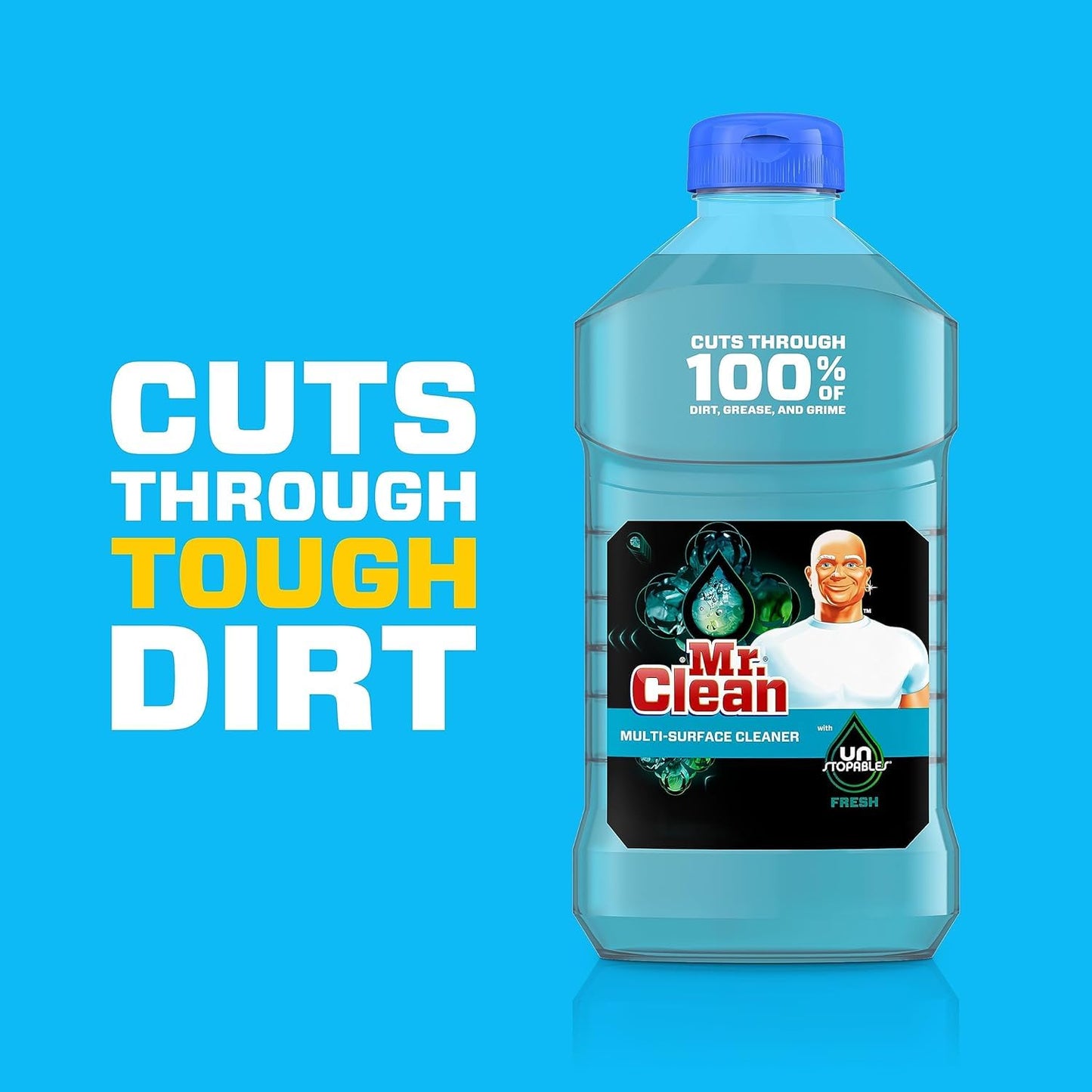 Mr. Clean with Unstopables Fresh Scent Multi-Surface Cleaner, 90 Fl Oz (Packaging May Vary)