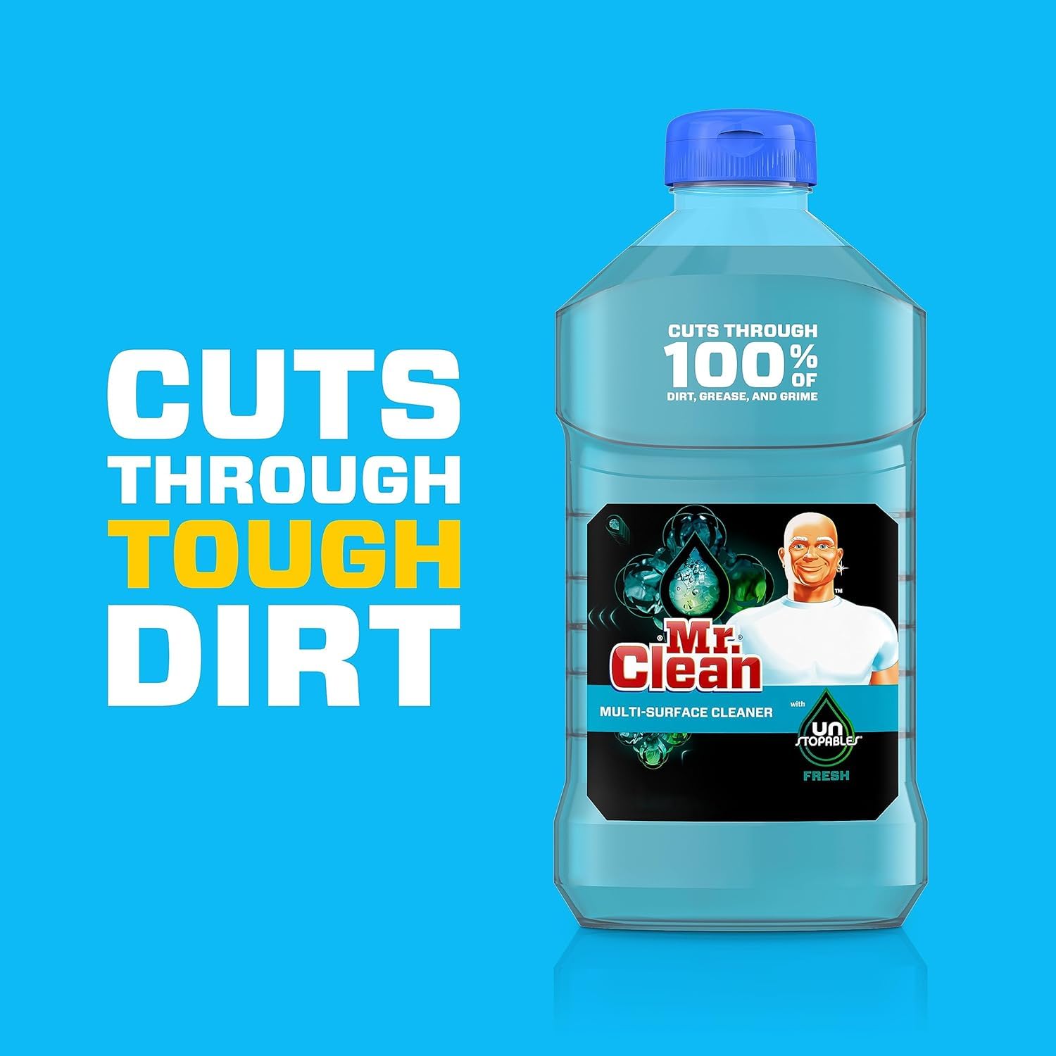 Mr. Clean with Unstopables Fresh Scent Multi-Surface Cleaner, 90 Fl Oz (Packaging May Vary)