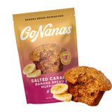 GoNanas Salted Caramel Oat Flour Banana Bread Mix, Suitable for Plant Based Vegan Diets, Gluten Free Dairy Free Snacks, Healthy Snacks For Adults, Muffin Mix, Nut Free, Cupcakes Dessert, NON-GMO, 1pk