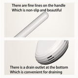 Small Silicone Toilet Brush with Crevice Brush-Silicone Bristles, Gentle on Toilets | Bathroom Accessories for RVs, Trailers, Campers | Anti-Roll