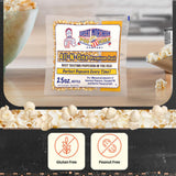 2.5oz Popcorn Machine Popcorn Packets - All-in-One Movie Theater Style Kernels, Salt, and Oil Packs by Great Northern Popcorn (24 Case)