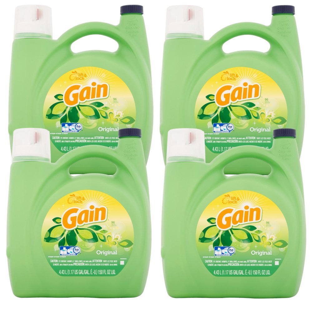 Gain Original Scent Liquid Laundry Detergent, 150 Fluid Ounce - 4 per case.