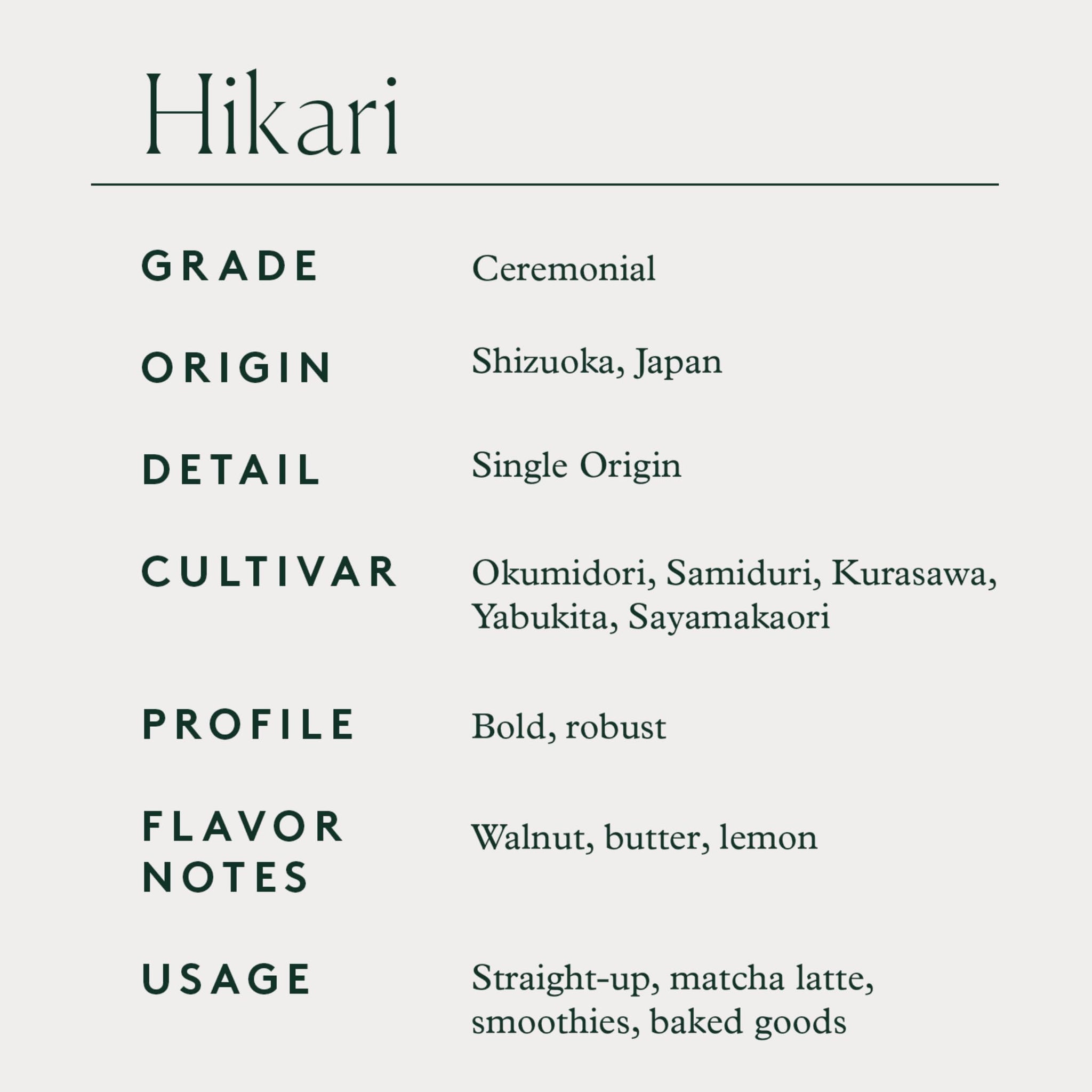 Matchaful - Hikari - Single Origin Ceremonial Matcha - Fine Green Tea Powder, Direct-Trade From Shizuoka, Japan - Smooth and Creamy with Flavor Notes