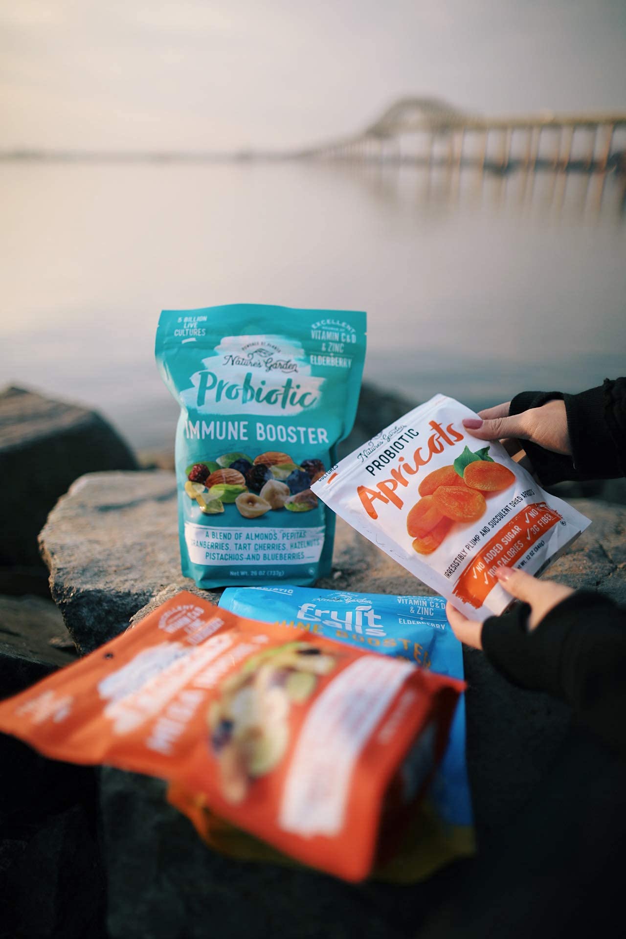 Nature's Garden Probiotic Apricots - Dried Fruit, Plump Dried, No Added Sugar, Gluten-Free, Dairy-Free, Vegan - Bulk 40 Oz Bag (Pack of 2)