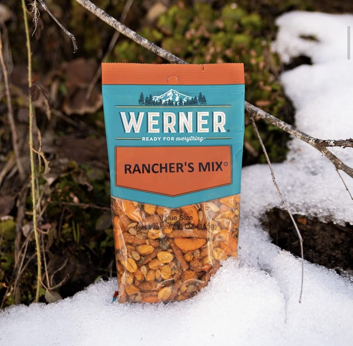 Werner Snacks Rancher’s Mix - Spicy Snack Mix with Habas Value Size 5.5 Ounces (Pack of 6)