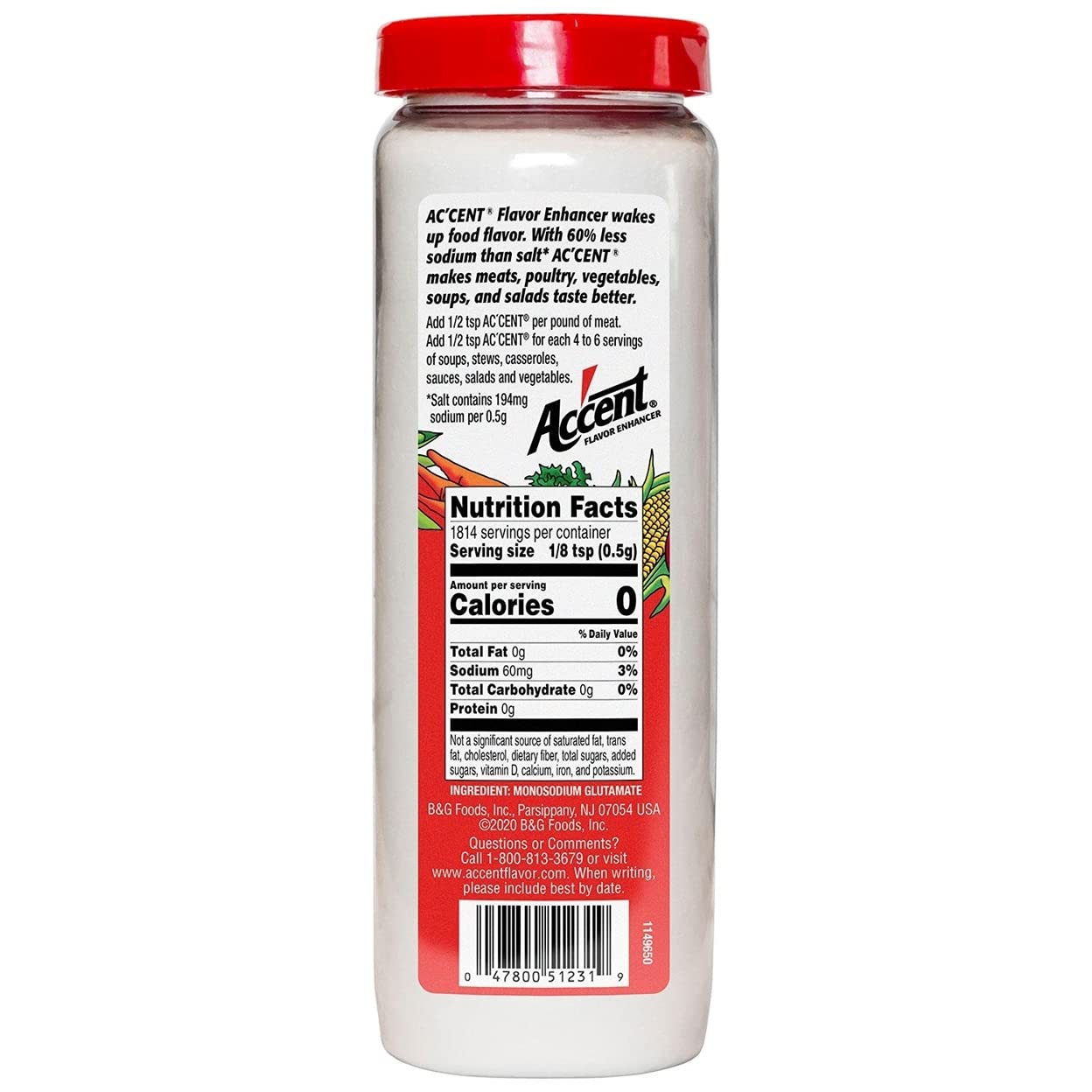 Accent Flavor Enhancer - 2 lb. canister