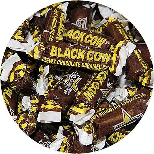 Black Cow Bite Size Chewy Chocolate Caramel Candy - 3 LB Bulk Bag
